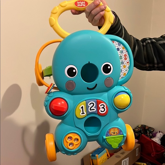 Blue Elephant Push Toy - Picture 2 of 3